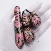 (a-Rhodonite) Massage Egg Yoni Stick Set Jade Rose Quartz Crystal Ball Health Pelvic Floor Muscle Vagina Massager Kegel Exercise Care Tool