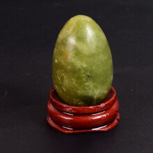 (a-helu jade 40X25 mm) Wholesale 40*25 Medium Yoni Egg Natural Stone Healing Jade Crystal Undrilled Massage Ball Kegel Exercise Vaginal Health Tool