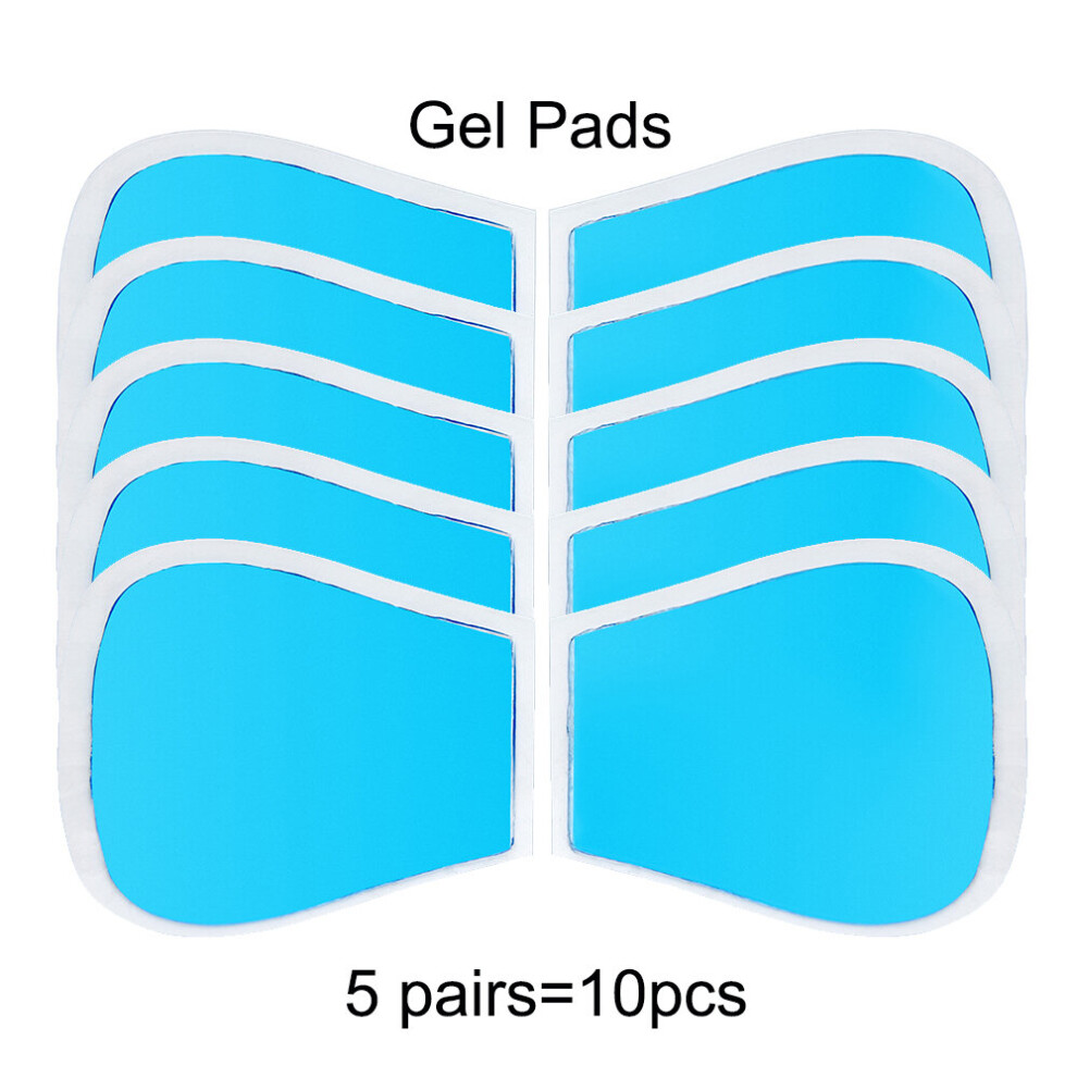 Dechoicelife (A-10Pcs Gel) Electric Pulse Neck Massager Body Massage Patch Neck Back Muscle Stimulator Relief Pain Cervical Relax Ems Fitness Instrument