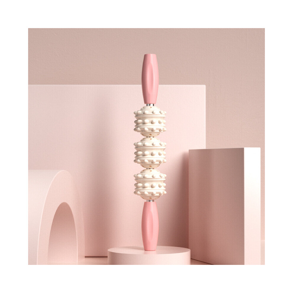 Dechoicelife (A-B) Muscle Relaxation Massage Stick Roller Wolf Tooth Stick Anti Cellulite Fitness Exercise Body Leg Slimming Massager Fascia Stick