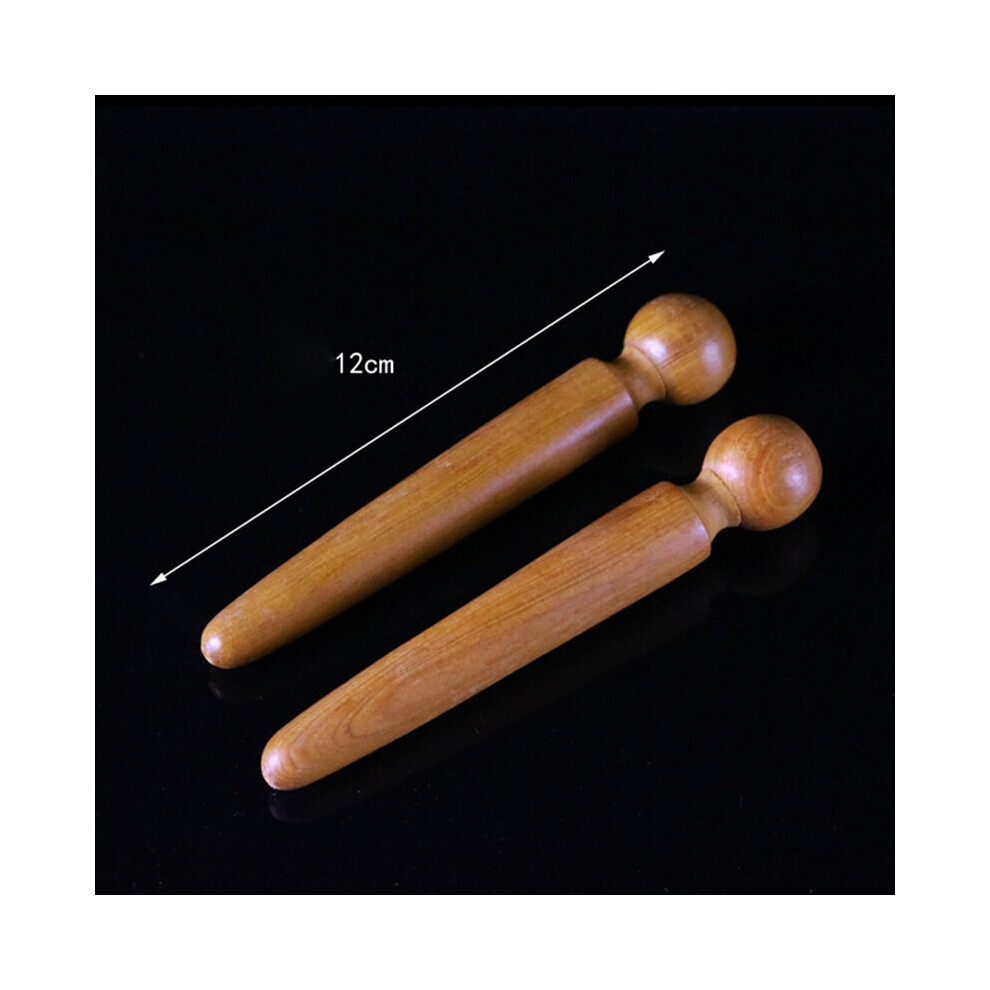Dechoicelife (A-Auburn) Wooden Foot Spa Physiotherapy Reflexology Thai Foot Massage Health Chart Free Massage Stick Tool