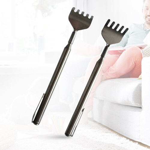 (a-1pcs) 1 pcs Portable Adjustable Extendable Telescopic Back Scraper Backbone Scratch Massage Itch Scratch Massage Tools 2