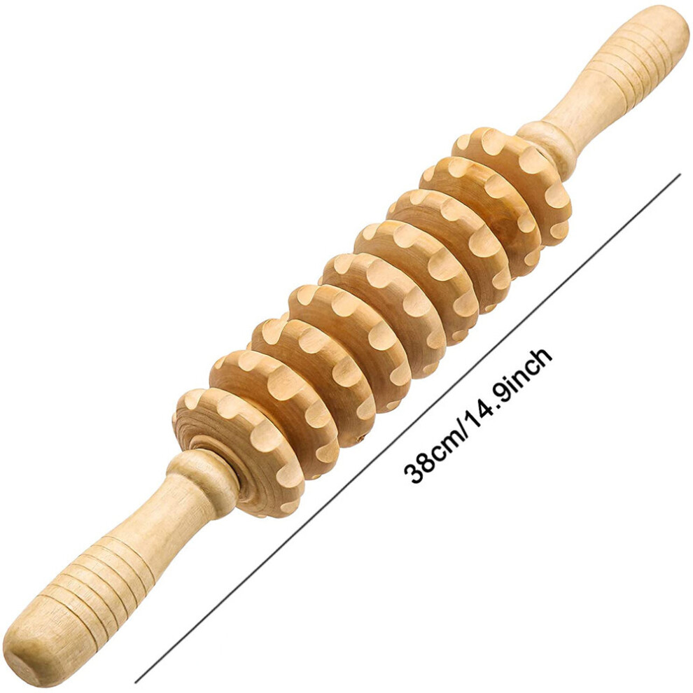 Dechoicelife (A-A1) Manual Wood Therapy Massage Tools - For Relax Muscles, Relieve Soreness, Recover Whole Body Meridians, And Eliminate Lipoedema