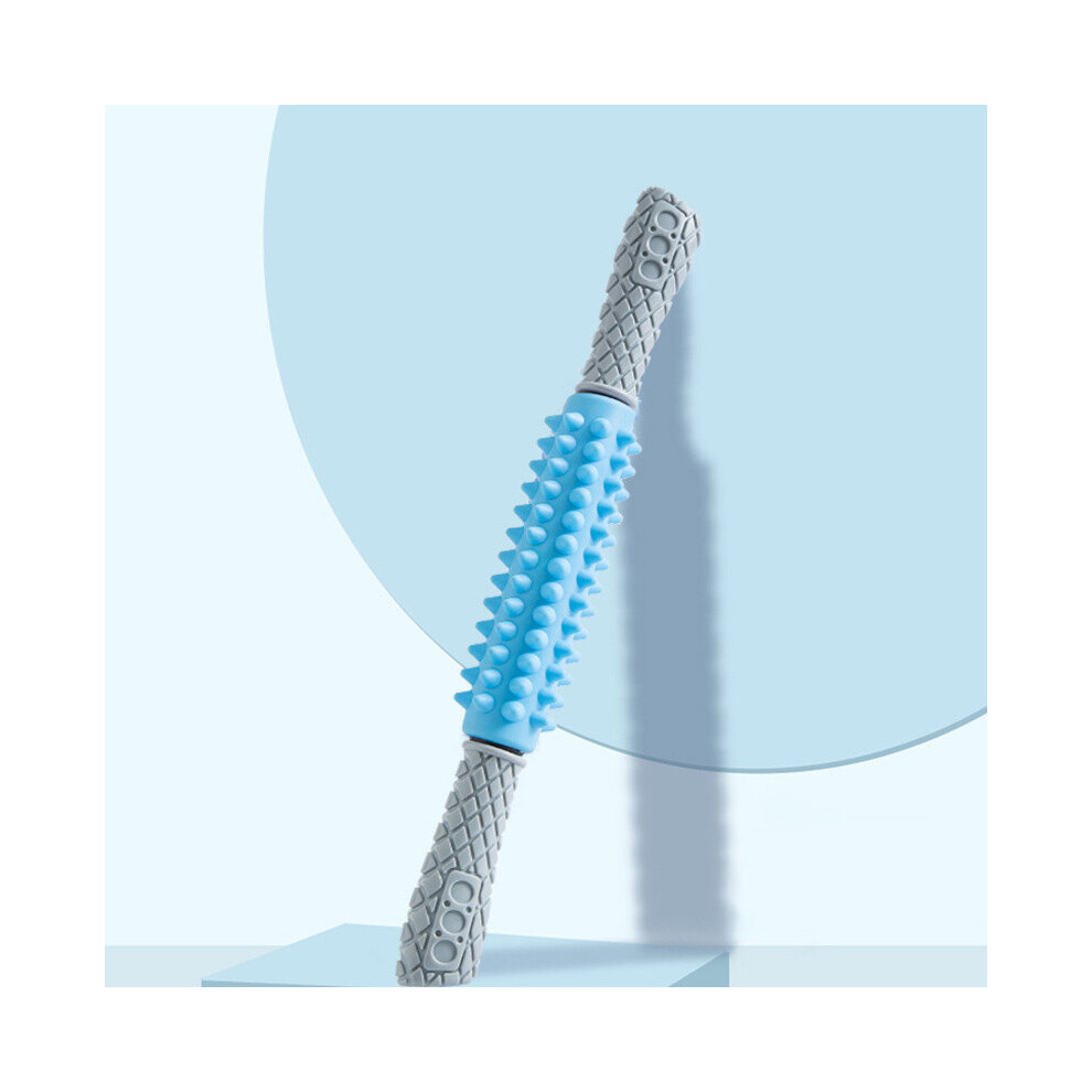 Dechoicelife Blue (A-) Muscle Massage Stick Mace Sports Roller Yoga Gear Fascia Muscle Relaxation Roller Yoga Muscle Massage