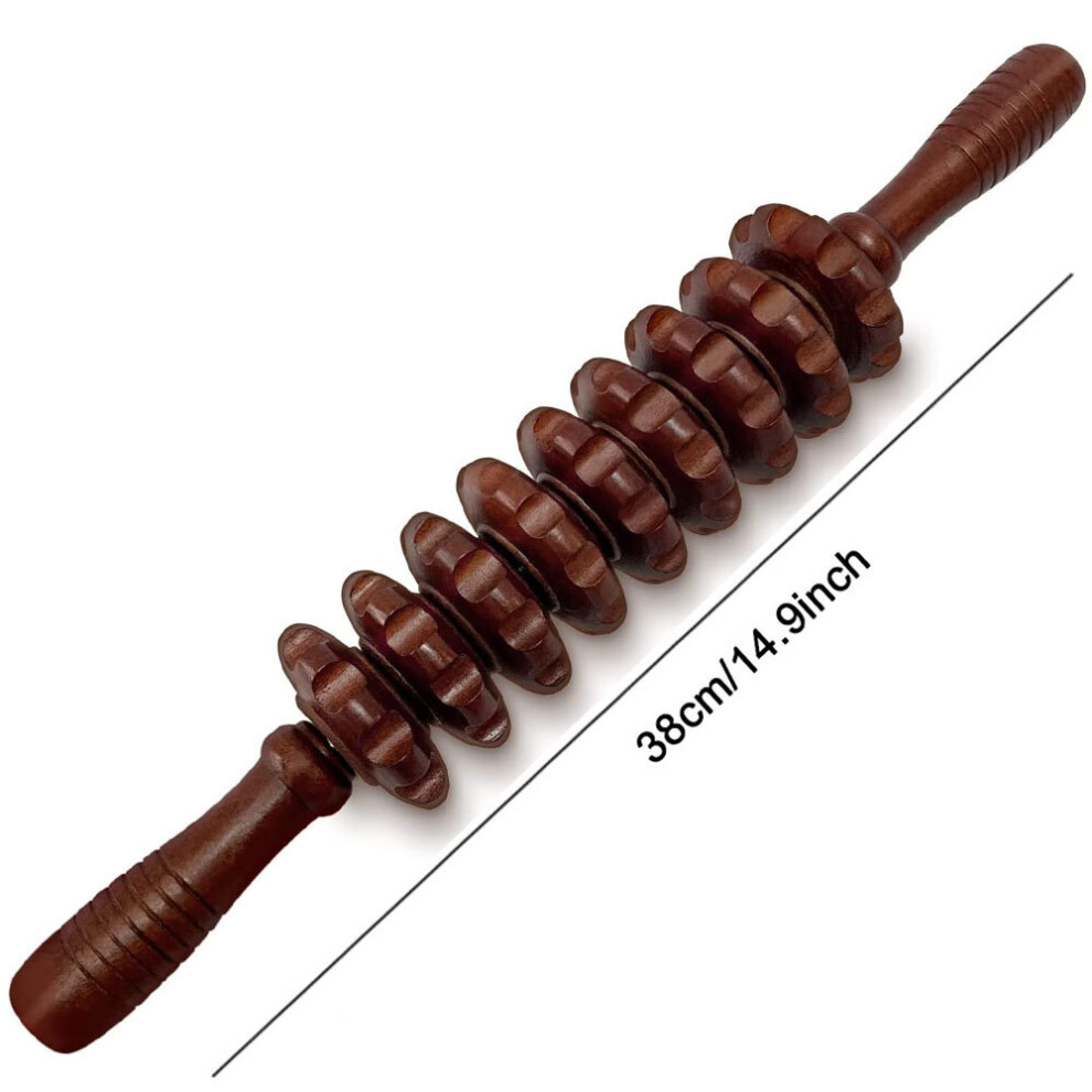 Dechoicelife (A-A2) Manual Wood Therapy Massage Tools - For Relax Muscles, Relieve Soreness, Recover Whole Body Meridians, And Eliminate Lipoedema