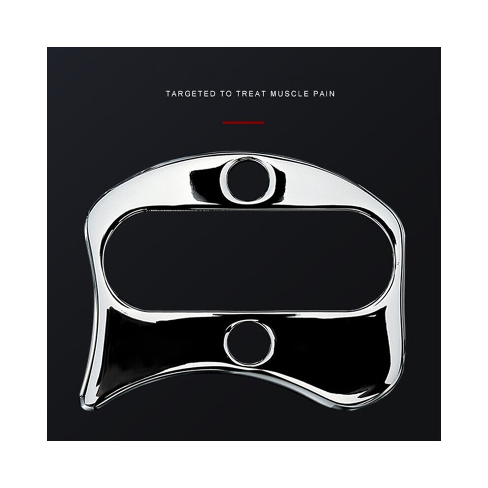 Dechoicelife Handed Stainless Steel Scraping Board Body Scrapper Plate For Release Pain Relief Guasha Tool Body Massage Tools
