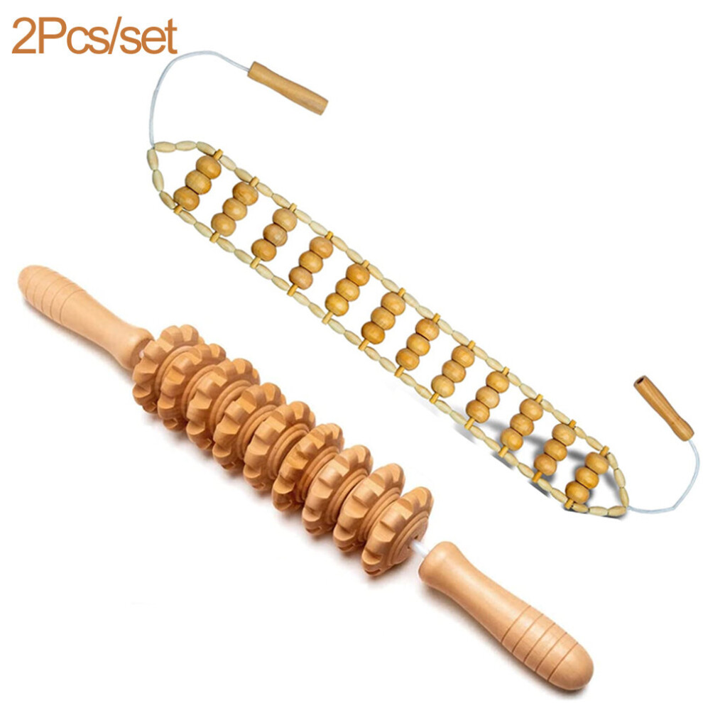 Dechoicelife Gold (A-) Wood Therapy Massage Tools,Lymphatic Drainage Massager For Body Shaping, Anti Cellulite Body Sculpting Tools