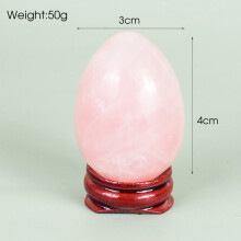 (a-40x30 mm) Big Size Yoni Egg Set 50*38 mm Natural Rose Quartz Healing Massage Ball Kegel Exercise Tool Pelvic Floor Muscle Vaginal Massager