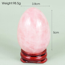 (a-50x38 mm) Big Size Yoni Egg Set 50*38 mm Natural Rose Quartz Healing Massage Ball Kegel Exercise Tool Pelvic Floor Muscle Vaginal Massager