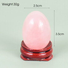 (a-35x25 mm) Big Size Yoni Egg Set 50*38 mm Natural Rose Quartz Healing Massage Ball Kegel Exercise Tool Pelvic Floor Muscle Vaginal Massager