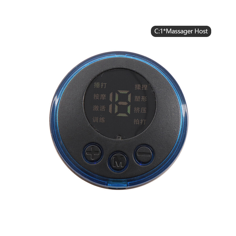 Dechoicelife (A-C) Mini Intelligent Cervical Spine Massager Stickers Muscle Relief Pain Neck Back Massage Convenient Meridian Lcd Display Massager