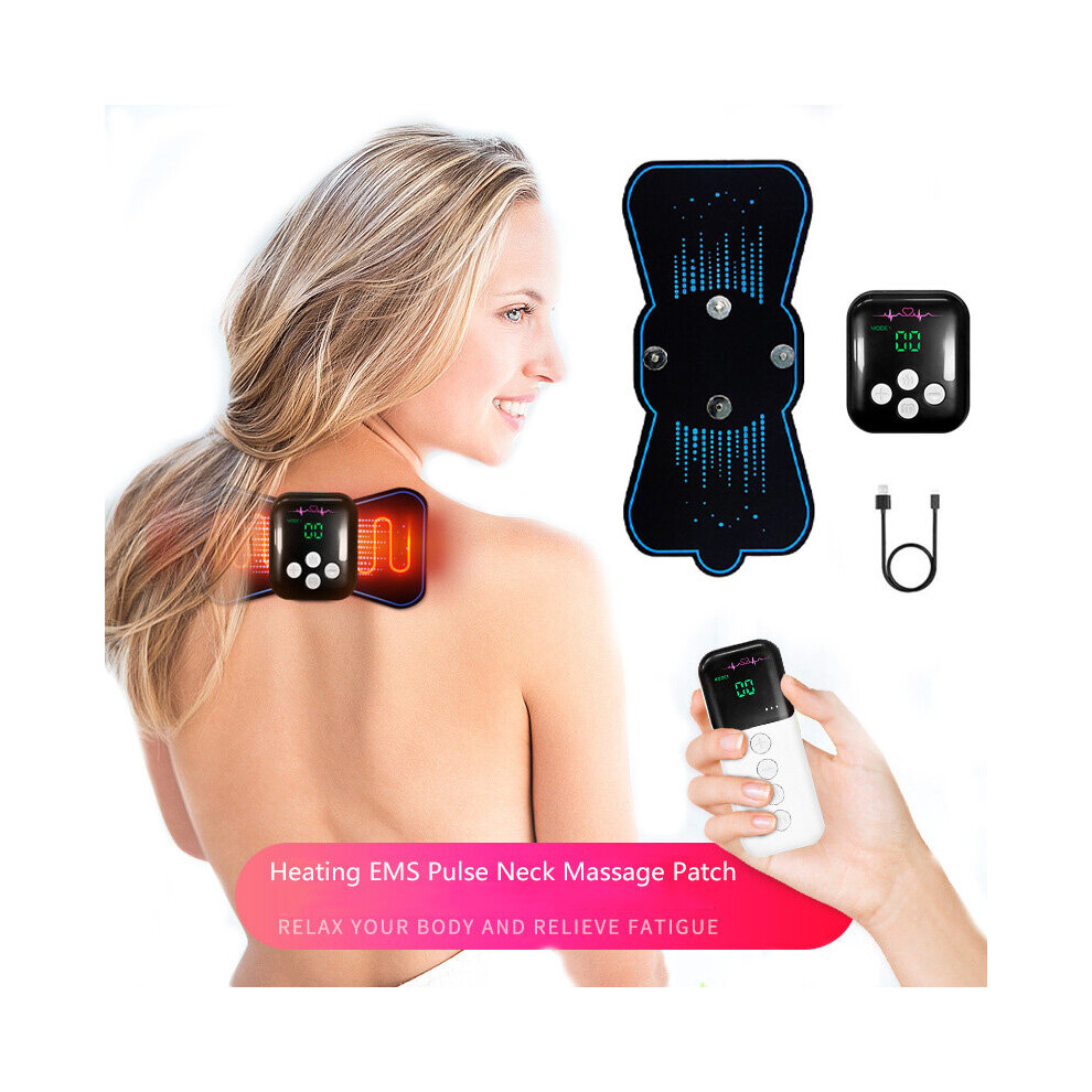 Dechoicelife Electric Heating Neck Massager Ems Cervical Vertebra Massage Patch Pulse Muscle Stimulator Body Muscle Relief Pain Relax Tools