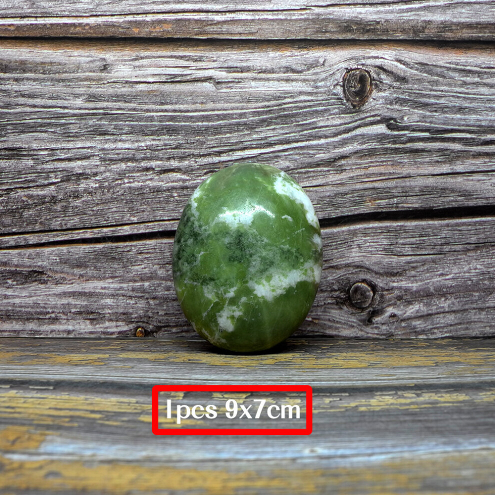 Dechoicelife (A-1Pcs 7X9cm) Tontin Jade Glaze Hot Stone Massage Set Massager Back Massageador Health Care Stones For Massage Spine Basalt Lava Stone Spa