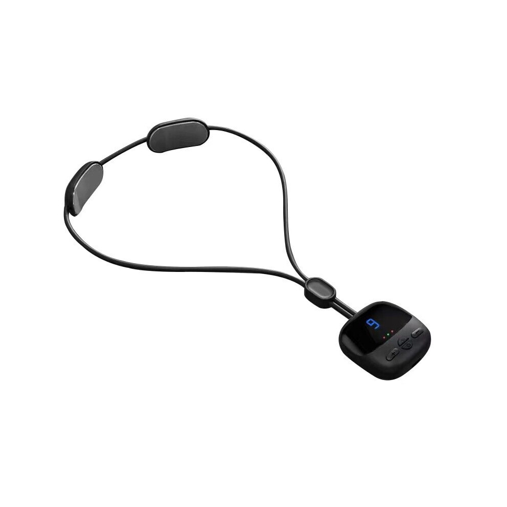 Dechoicelife (A-F) Portable Neck Massager Mini Hanging Cervical Shoulder Massager For Pain Relief Ems Pulse Hot Compress Electric Neck Massage