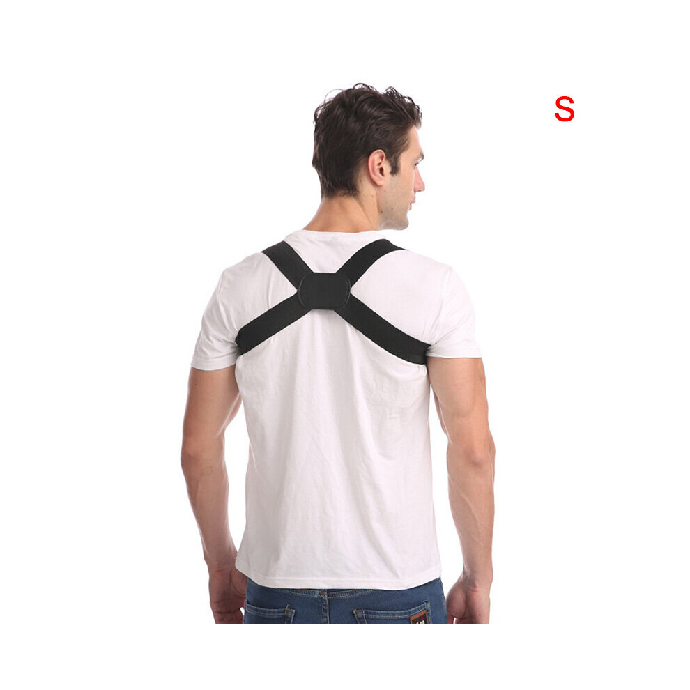 Dechoicelife Black (A-S-) 1Pc Back Posture Corrector Stealth Back Health Support Posture Corrector Shoulder Orthotics Spine Belt Correction Brace Strap