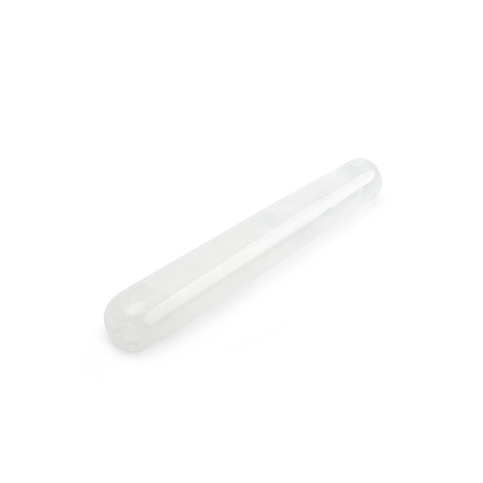 Dechoicelife White (A-) Natural Jade Wand Crystal Massage Wand Obsidian Stick Natural Stone Body Massage Stick Face Massager Bar Beauty Sticks