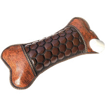 (a-Brown) Jade Heating Pillow Natural Tourmaline Germanium Stone Jade Cervical Pillow Neck Massager Help Sleep Relieve Pains Fatigue