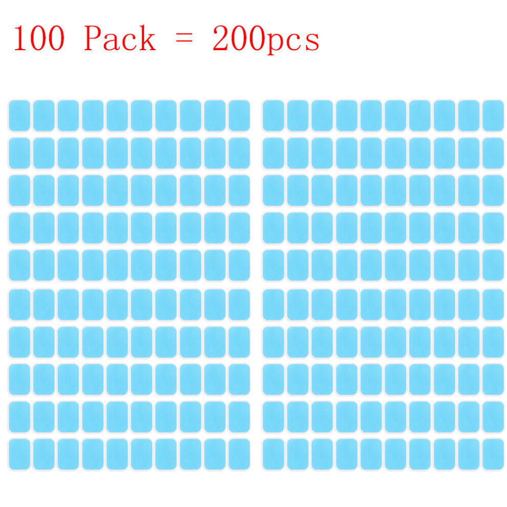 (a-100Pags (200 pieces)) Gel Pads for EMS Abdominal ABS Trainer Hip Exerciser Replacement Body Massager Patch Massage Machine Muscle Stimulator-image-OPC-PC9N22D-NEW