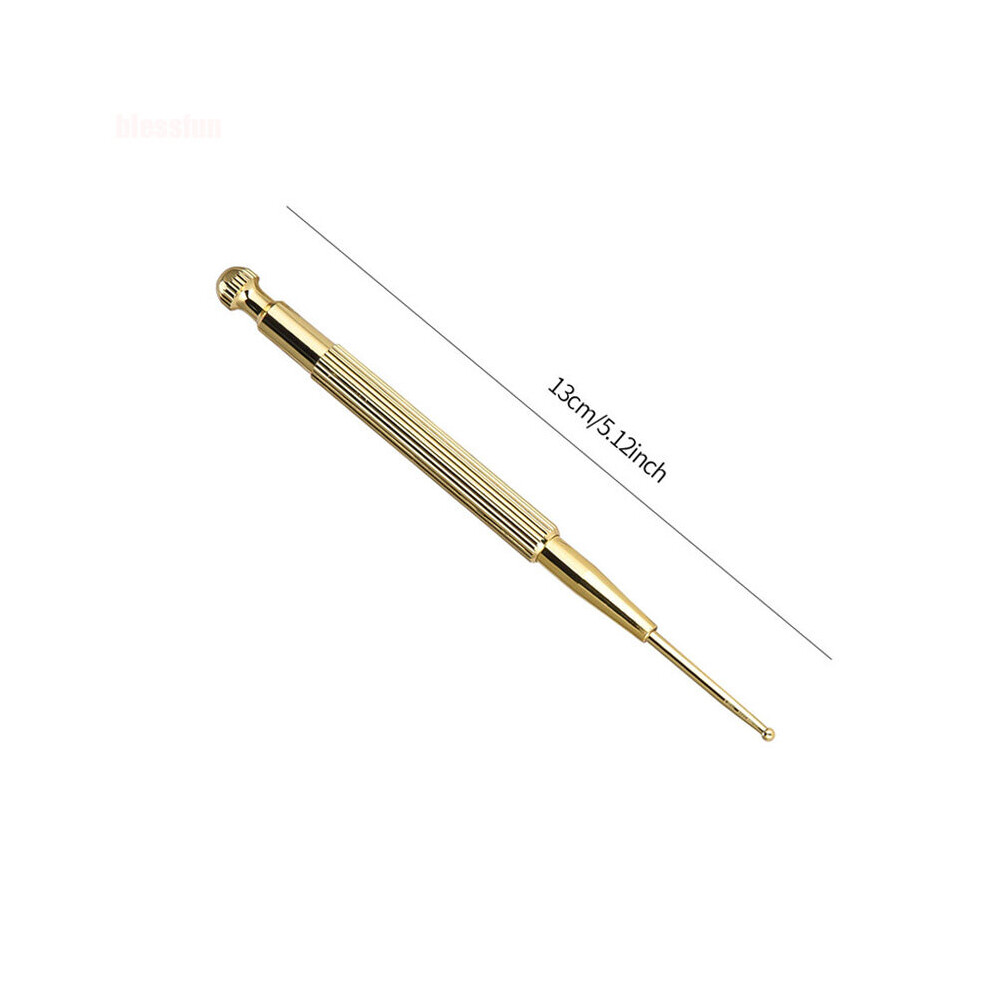 Dechoicelife (A-Stretchy Pen) New Copper Stick Acupressure Point Dredge Meridian Massage Bar Board Foot Health Care Acupressure Pen