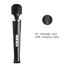 (a-V0134-D-USB) aiboduo Body Massager Wand Vibrator Powerful Huge Head Body Neck Massage Magic Vibration Female Personal Product Massage Stick