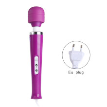 (a-V0133-V-EU Plug) aiboduo Body Massager Wand Vibrator Powerful Huge Head Body Neck Massage Magic Vibration Female Personal Product Massage Stick
