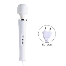 (a-V0133-W-EU Plug) aiboduo Body Massager Wand Vibrator Powerful Huge Head Body Neck Massage Magic Vibration Female Personal Product Massage Stick