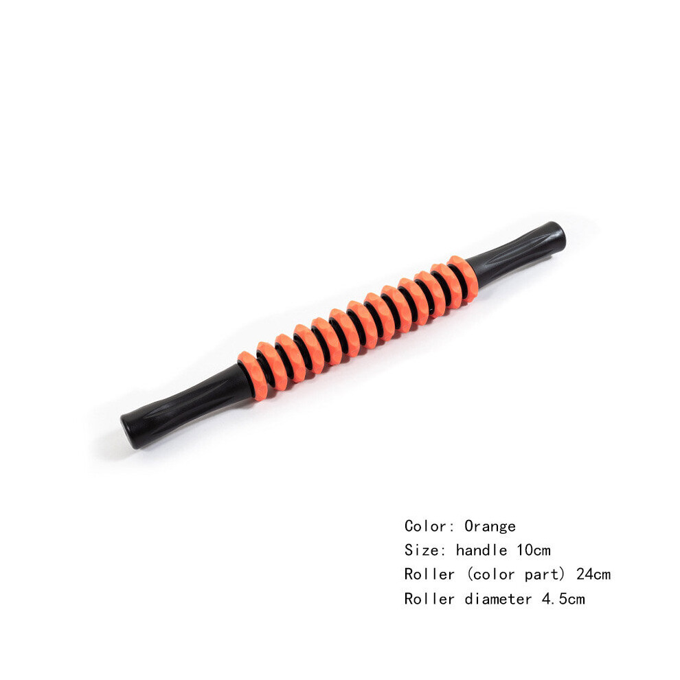Dechoicelife Orange (A-) Mace Handheld Fascia Stick Leg Muscle Relaxation Roller Roller Yoga Fitness Supplies 13 Gear Massage Sticks 6 Colors