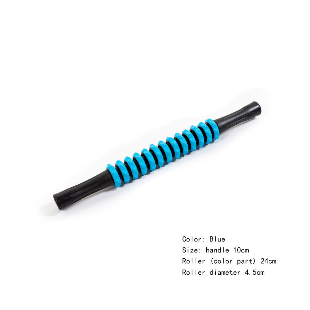 Dechoicelife Blue (A-) Mace Handheld Fascia Stick Leg Muscle Relaxation Roller Roller Yoga Fitness Supplies 13 Gear Massage Sticks 6 Colors