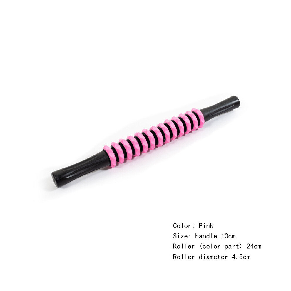 Dechoicelife Pink (A-) Mace Handheld Fascia Stick Leg Muscle Relaxation Roller Roller Yoga Fitness Supplies 13 Gear Massage Sticks 6 Colors