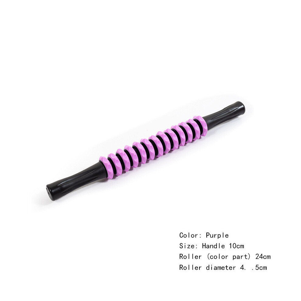 Dechoicelife Purple (A-) Mace Handheld Fascia Stick Leg Muscle Relaxation Roller Roller Yoga Fitness Supplies 13 Gear Massage Sticks 6 Colors