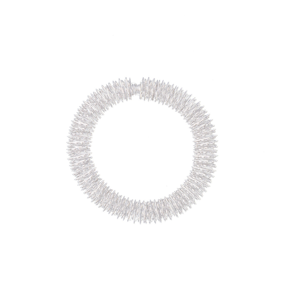 Dechoicelife Silver (A-) Metal Acupressure Ring Bracelet For Improved Circulation And Finger Pressure Relief