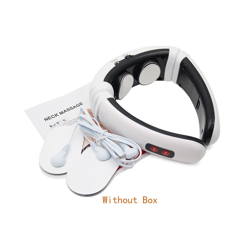 Dechoicelife (A-Without Box) Electric Pulse Back And Neck Massager 6 Modes Power Control Far Infrared Pain Relief Tool Health Care Relaxation Therapy