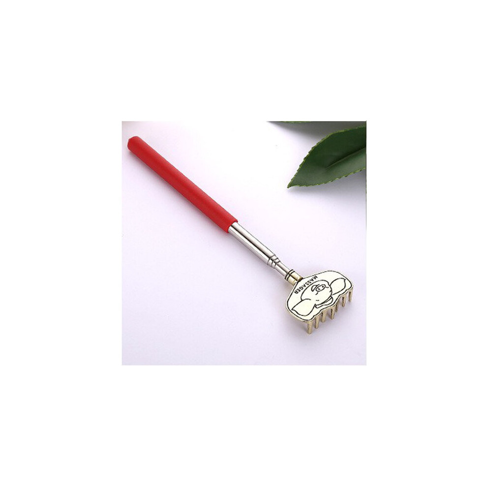 Dechoicelife Red (A-Bajie Ding Rake ) Extendable Massage Claw Telescopic Scratching Backscratcher For Back Scraper Massage Relax Back Scratcher Relieve Anti-Itch To