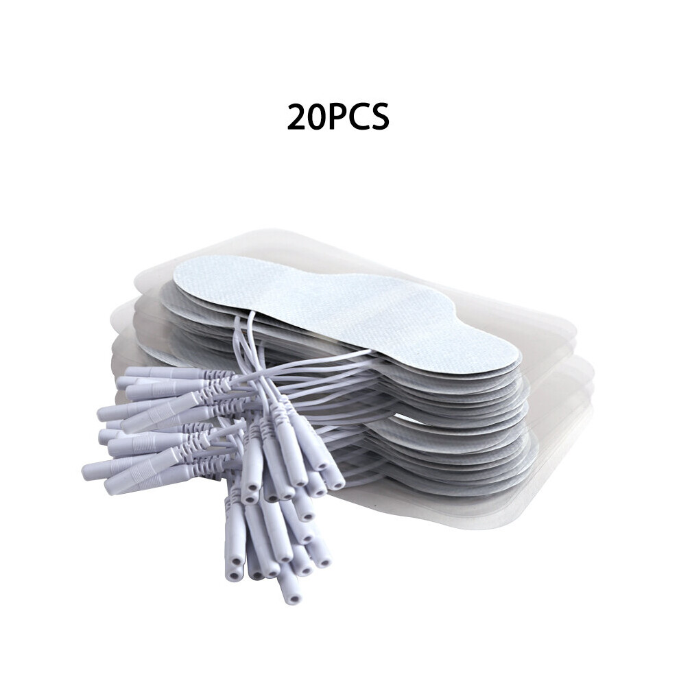 (a-20pcs for neck) 20pcs EMS Tens Electrode Pads Gel Pulse Muscle Stimulator for Back Knee Chest Massage Acupuncture Therapy Physiotherapy Massager-image-OPC-PC9N6V7-NEW