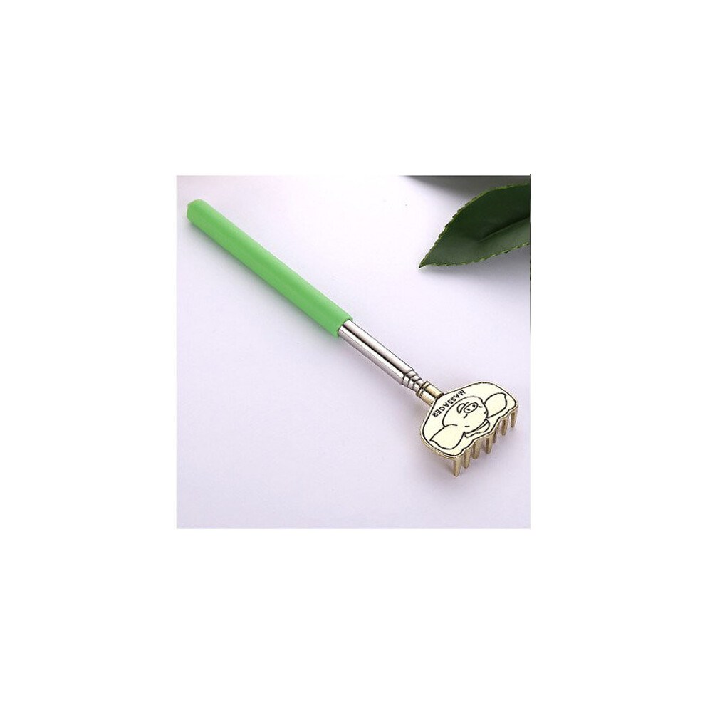 Dechoicelife (A-Bajie Ding Put Green) Extendable Massage Claw Telescopic Scratching Backscratcher For Back Scraper Massage Relax Back Scratcher Relieve Anti-Itch T