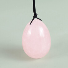 (a-50x35 drill rose) 50*35 Big Size Yoni Egg Massage Body Natural Crystal Rose Quartz Ball Kegel Exercise Tool Pelvic Floor Muscle Vaginal Massager