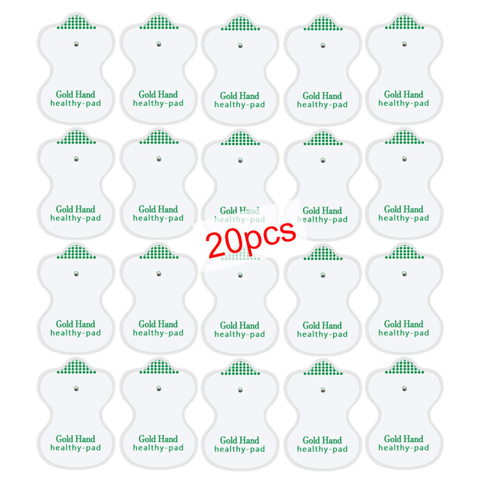 Dechoicelife (A-20Pcs(10Packs)Pads) Ems Massager Gloves For Tens Machine Acupuncture Therapy Massager Meridian Physiotherapy Massager Accessories Electrodes Pads