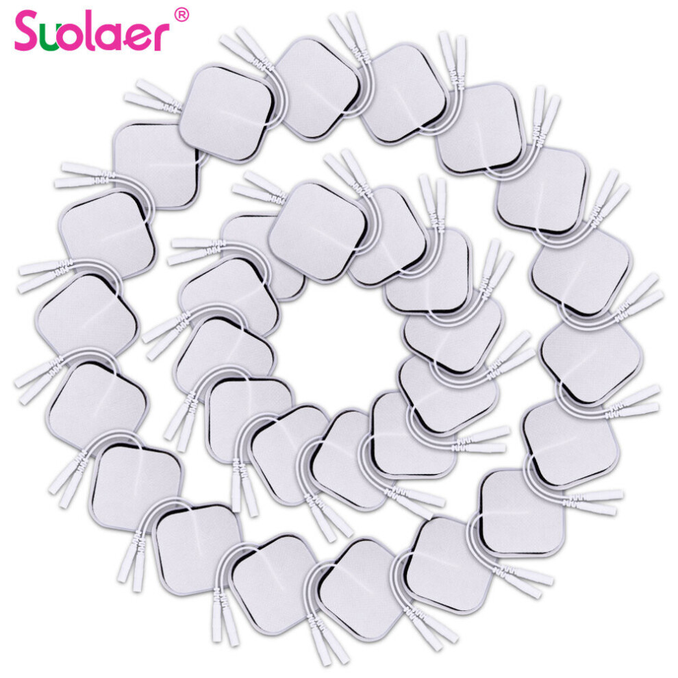 (a-50PCS(25Pairs)) TENS Electrodes Pads 5*5cm Self Adhesive Replacement Massage Patch For Muscle Stimulator Tens Body Massager EMS Massage Sticker-image-OPC-PC9N76Y-NEW