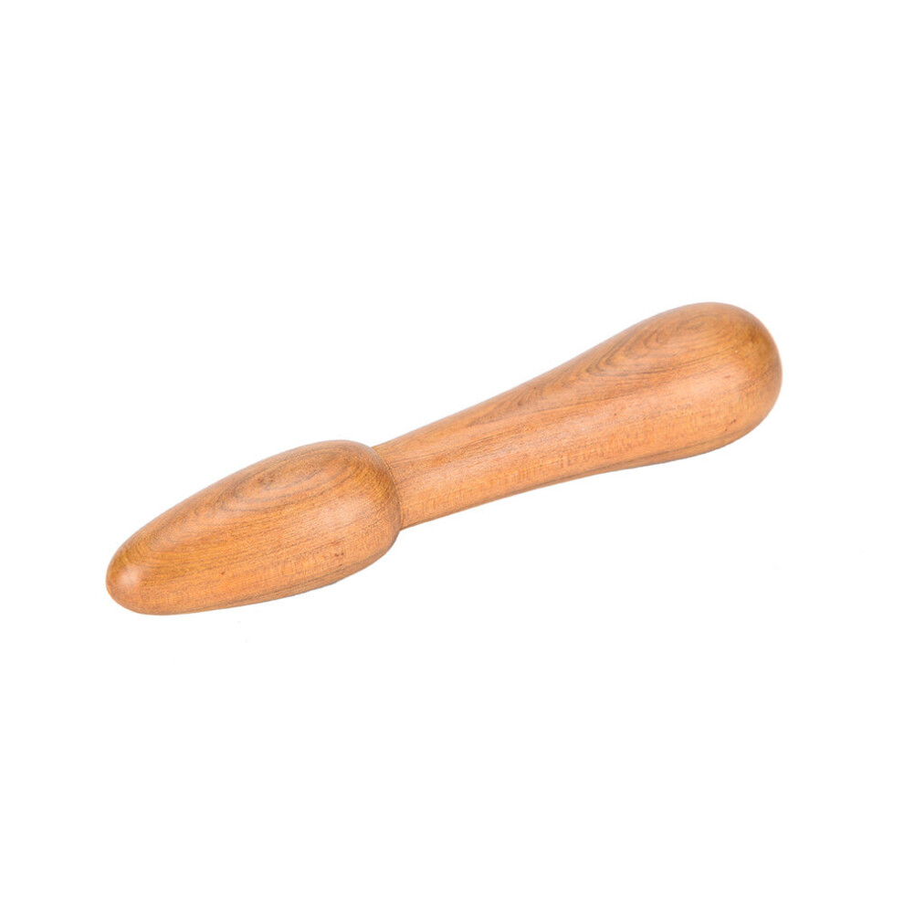Dechoicelife Ivory (A-) Wood Body Foot Reflexology Acupuncture Shiatsu Thai Massager Roller Therapy Meridians Scrap Lymphatic Drainage