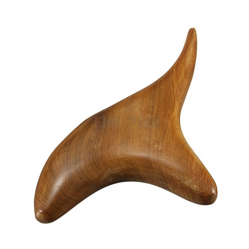 Dechoicelife (A-1Pc) Wood Body Foot Reflexology Acupuncture Shiatsu Thai Massager Roller Therapy Meridians Scrap Lymphatic Drainage