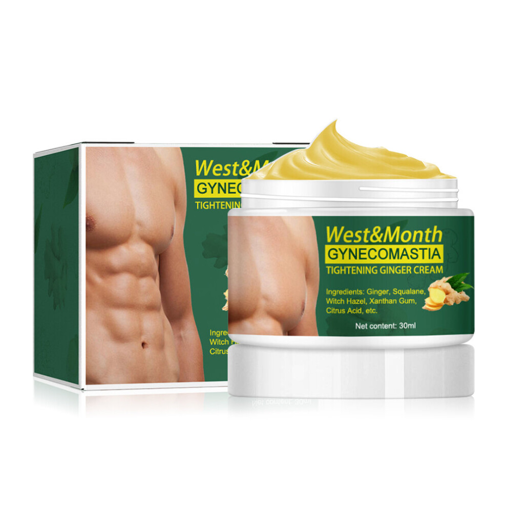 Dechoicelife Cream 2Pcs 30Ml Men's Breast Firming Massage Remove Excess Fat Shrink Chest Gynecomastia Tightening Slimming Ginger