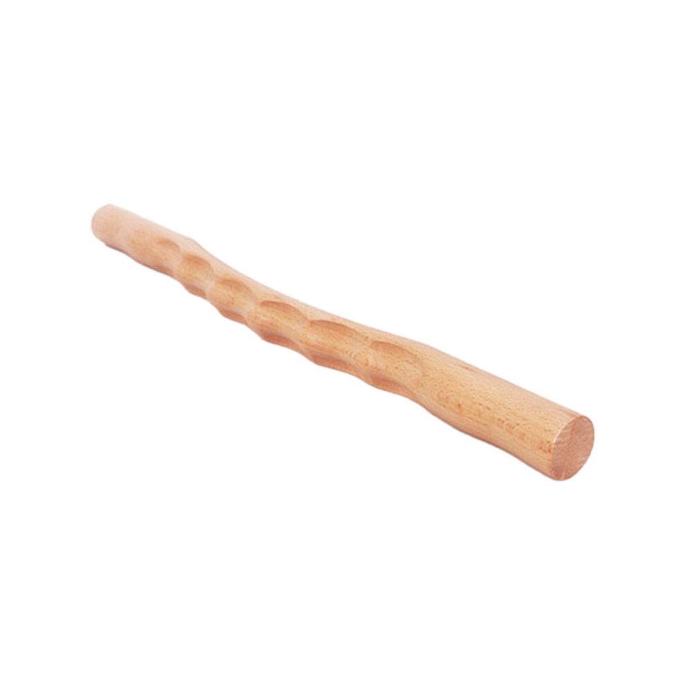 Dechoicelife (A-41Cm) Beech Wood Scraping Stick Guasha Scraping Stick Muscle Relax Massage Scraper Body Neck Back Shoulder Waist Leg Massage Tools