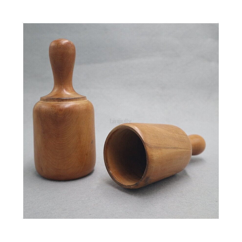 Dechoicelife 1Pc Fragrant Wood Cup Chinese Vacuum Cupping Cup Cellulite Suction Cup Therapy Back Body Anti-Cellulite Massage Health Care Tool