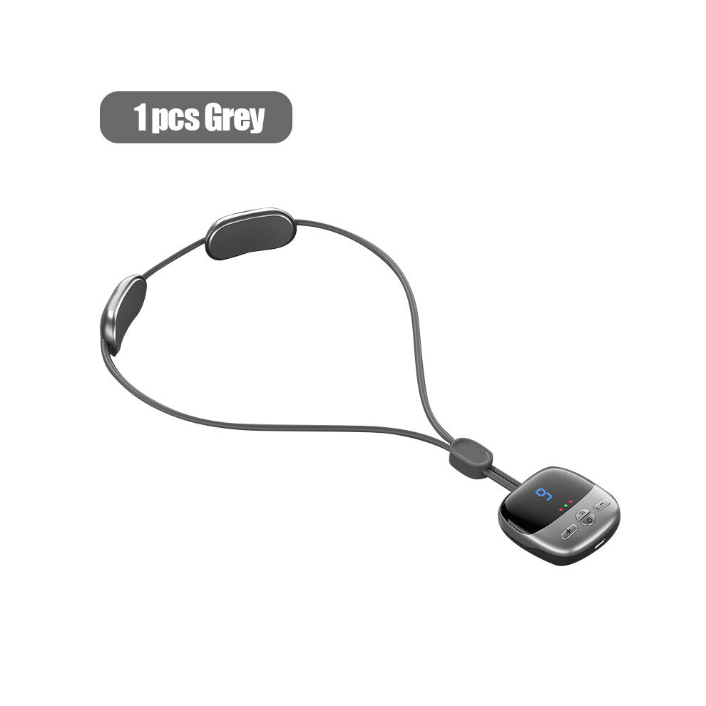 Dechoicelife Grey (A-1 Pcs ) Smart Hanging Spine Massager With Hot Compress Heating Microcurrent Muscle Stimulation Deep Relaxation Hanging Cervical Massager