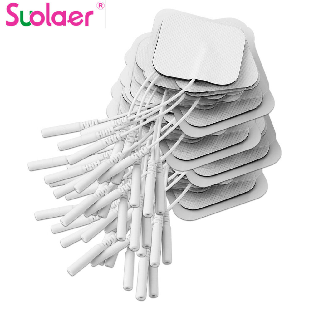 Dechoicelife (A-50Pcs 5X5cm) Tens Ems Electrode Pads Non-Woven Self Adhesive Replacement Patch For Tens Acupuncture Physiotherapy Machine Muscle Stimulator
