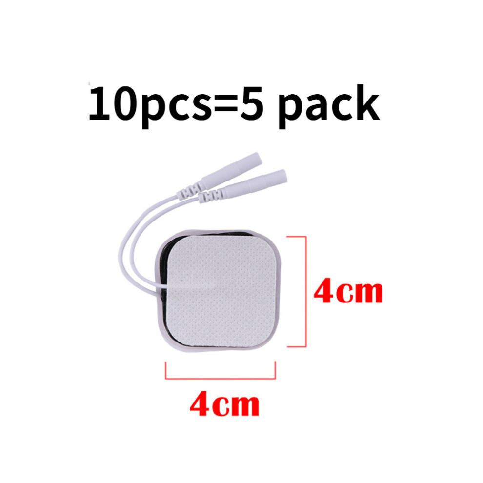 Dechoicelife (A-10Pcs 4X4cm) Tens Ems Electrode Pads Non-Woven Self Adhesive Replacement Patch For Tens Acupuncture Physiotherapy Machine Muscle Stimulator