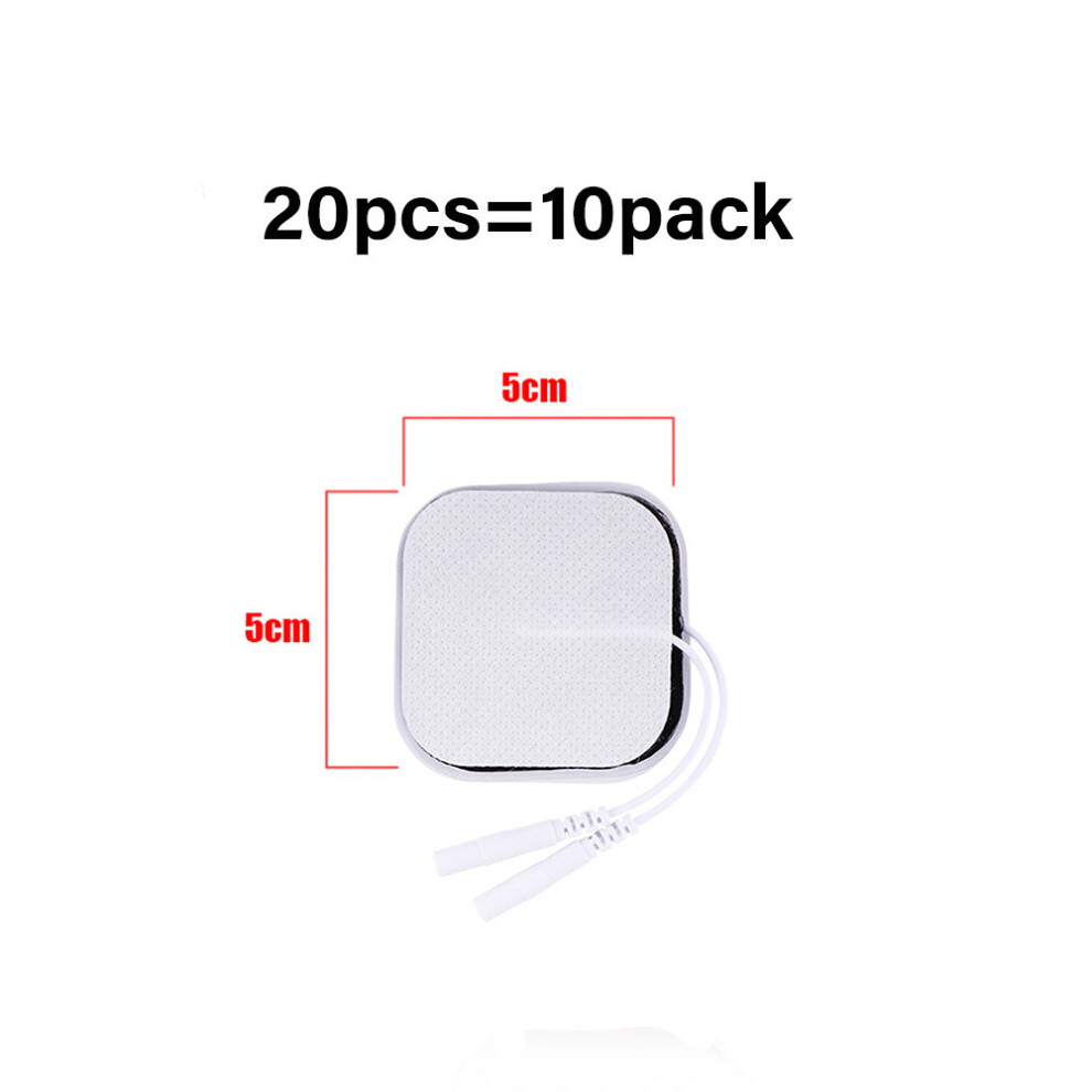Dechoicelife (A-20Pcs 5X5cm) Tens Ems Electrode Pads Non-Woven Self Adhesive Replacement Patch For Tens Acupuncture Physiotherapy Machine Muscle Stimulator