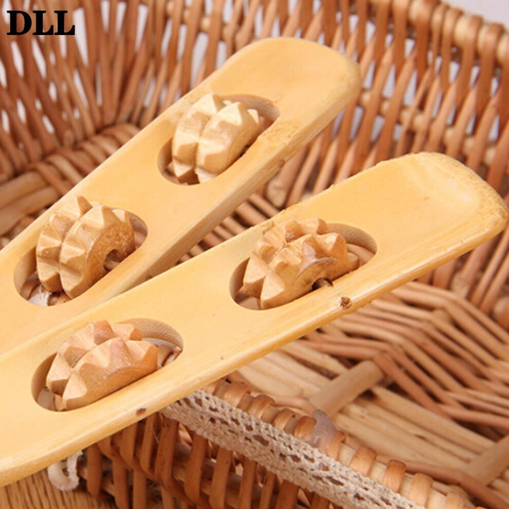 Dechoicelife 1Pc Brand New And High Quality Durable Massager Back Scratcher Wooden Body Roller Stick Backscratcher Made Of Bamboo
