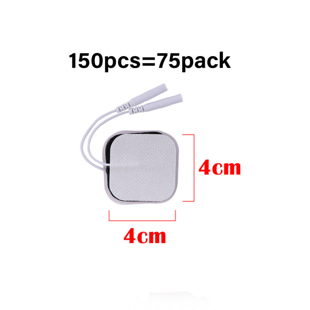 Dechoicelife (A-150Pcs 4X4cm) Tens Ems Electrode Pads Non-Woven Self Adhesive Replacement Patch For Tens Acupuncture Physiotherapy Machine Muscle Stimulator
