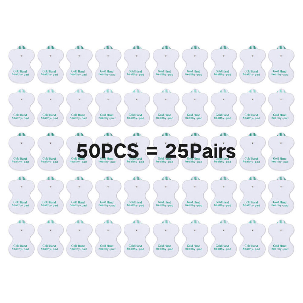 Dechoicelife (A-50Pcs) 50/100Pcs Ems Tens Electrode Pads Conductive Gel Pad Body Acupuncture Therapy Massager Therapeutic Massage Electro Pads